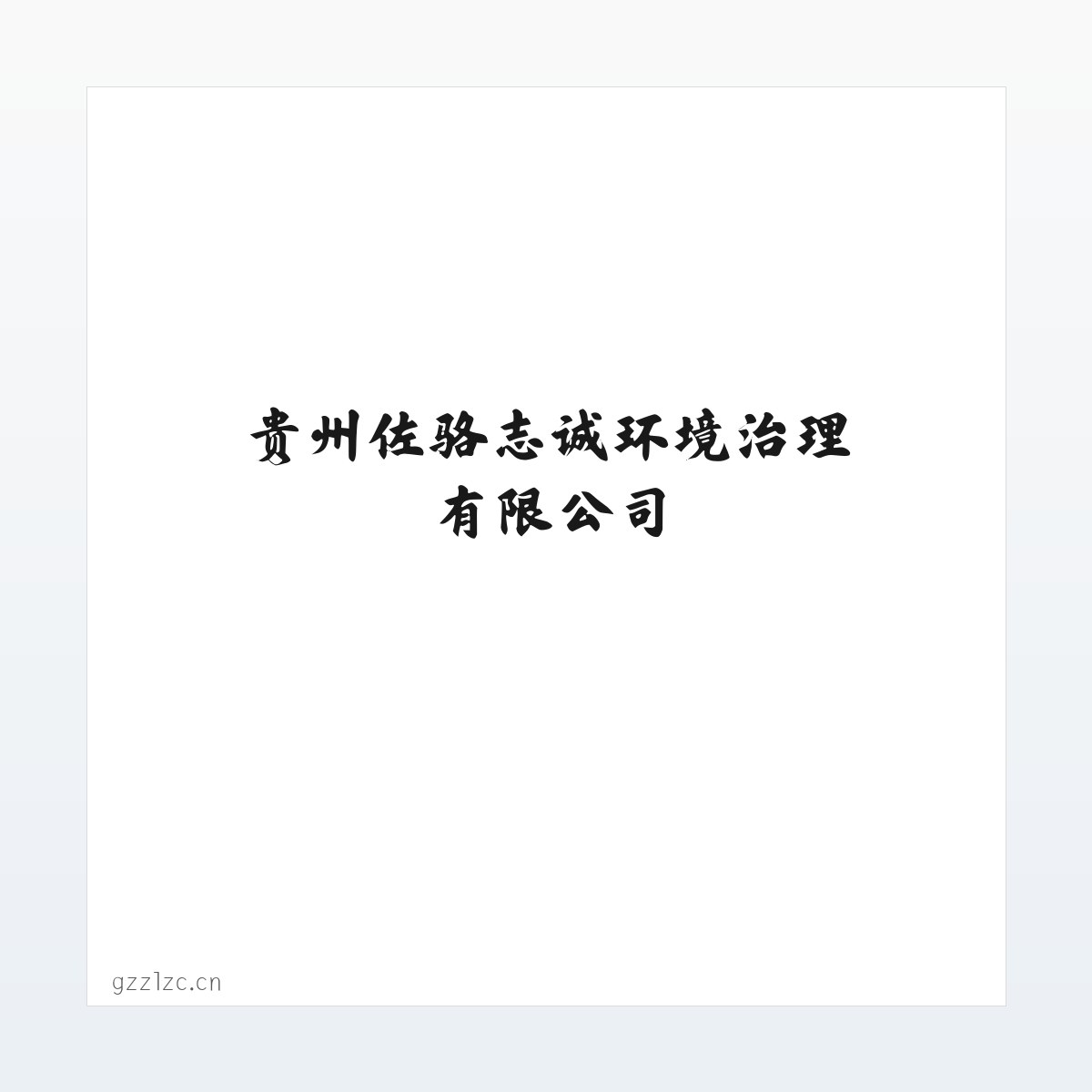 贵州佐骆志诚环境治理有限公司 方图